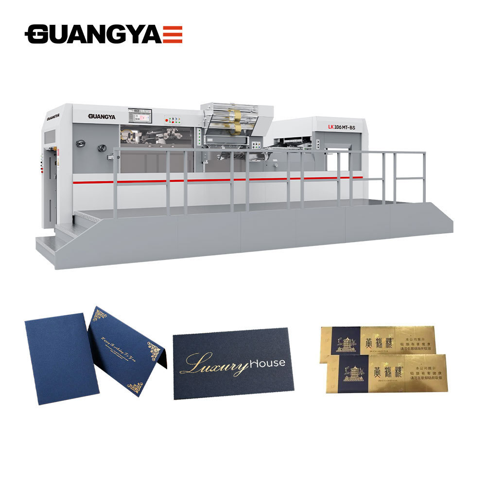 Automatic flatbed full auto corrugated board die cutting machine hot foil stamping machine LK106MT-BS