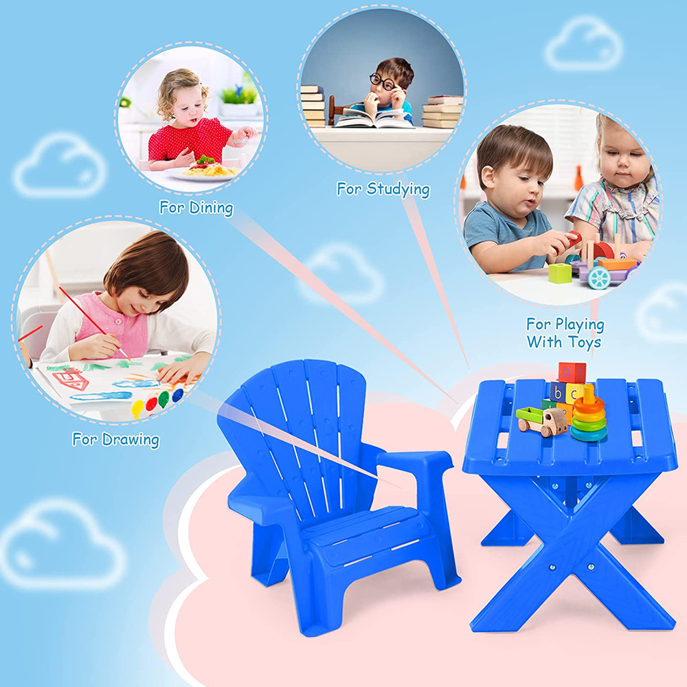 Modern Garden Stackable Plastic resin kids adirondack chairs For Garden Party recycled