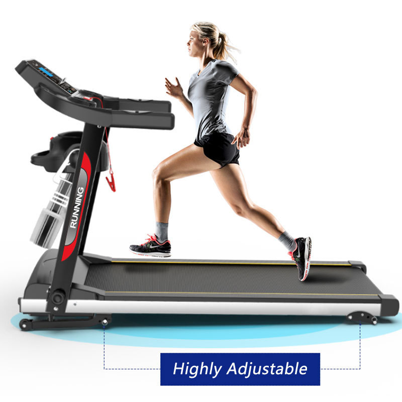 fitness exercise mechanical electric treadmill commercial home treadmill running machine with screen vibration function