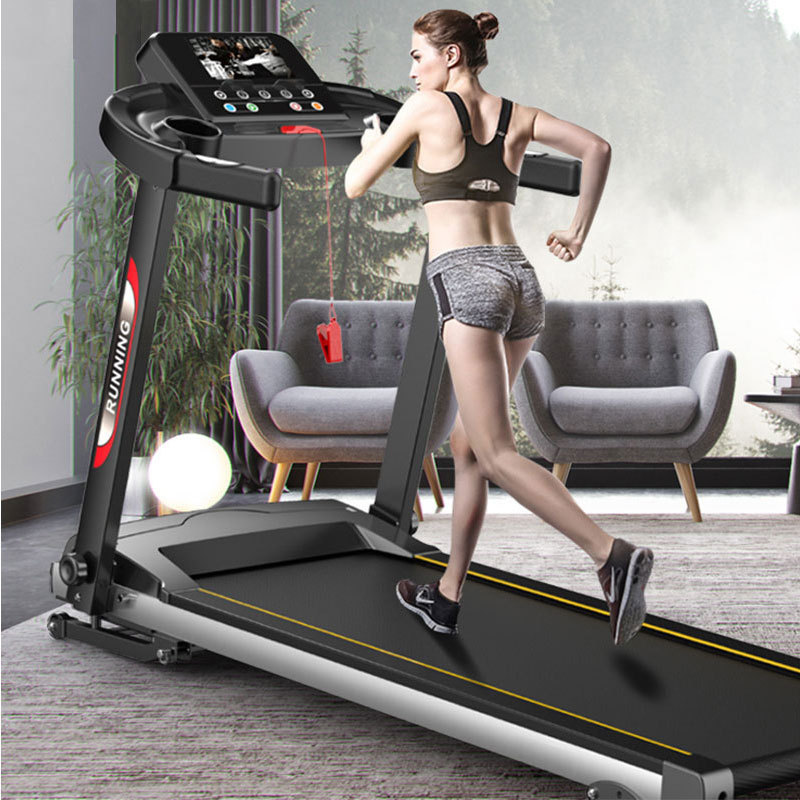 fitness exercise mechanical electric treadmill commercial home treadmill running machine with screen vibration function