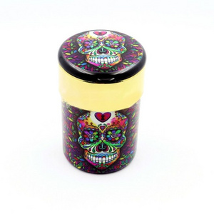 customizable creative skull led lighter up electric air smokeless ashtray with cover odorless ghost head car ashtray