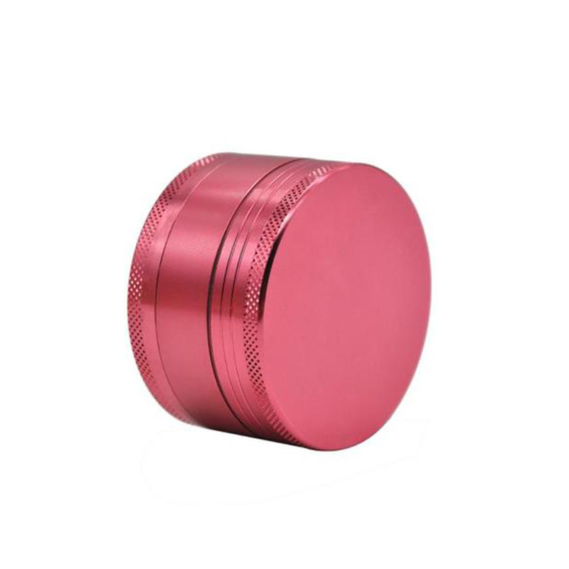 Custom logo engraved 40mm 50mm 55mm 63mm thin bob marley metal stainless steel pink herb spice grinders