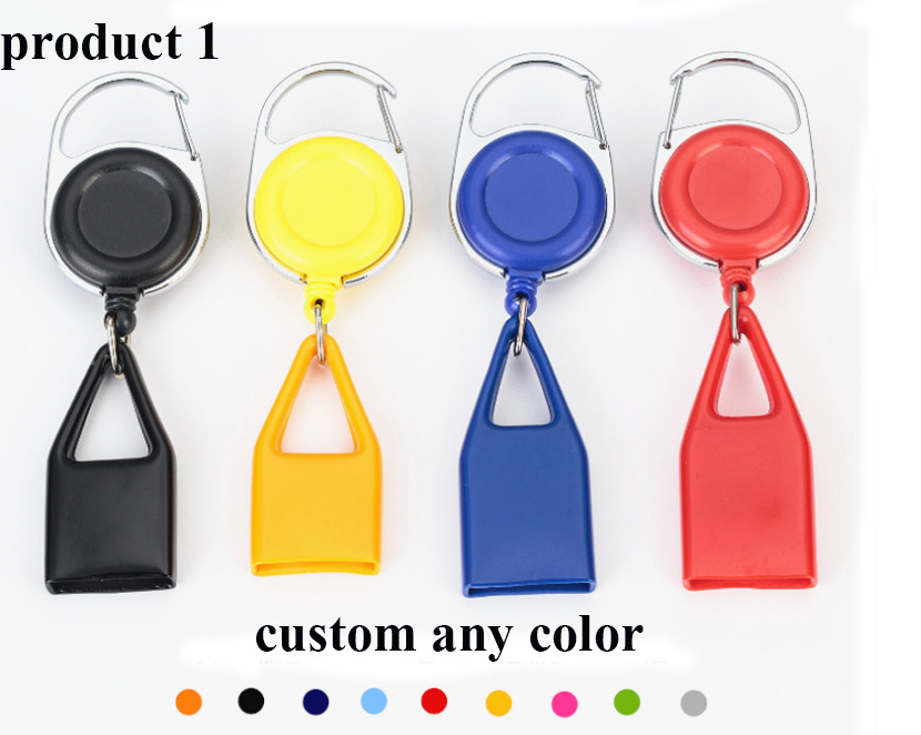 wholesale custom logo cigarette accessories retractable keychain holder bulk clip lighter leash