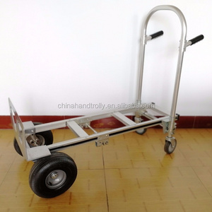 2in1 Foldable Aluminum Hand pallet Truck hand trolley for sale