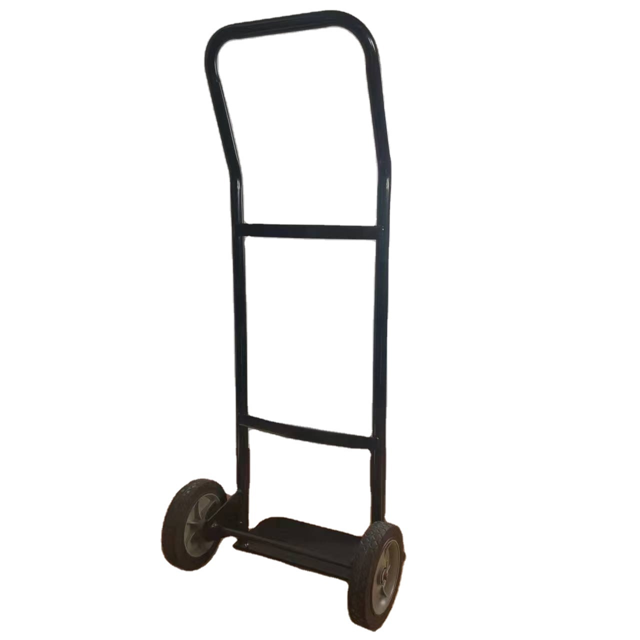 Black mini trolley with solid tires Small trolleys   Heavy-duty trolleys   solid wheel  hand truck