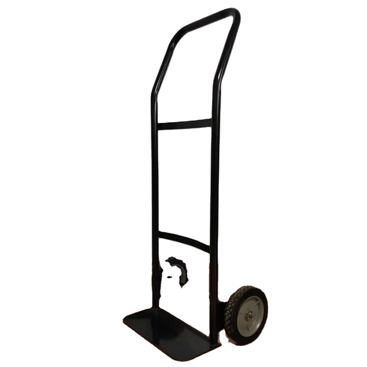 Black mini trolley with solid tires Small trolleys   Heavy-duty trolleys   solid wheel  hand truck