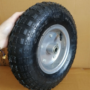 High quality 4.00-6 pneumatic rubber wheels 13 inch beach cart trolley wheels China