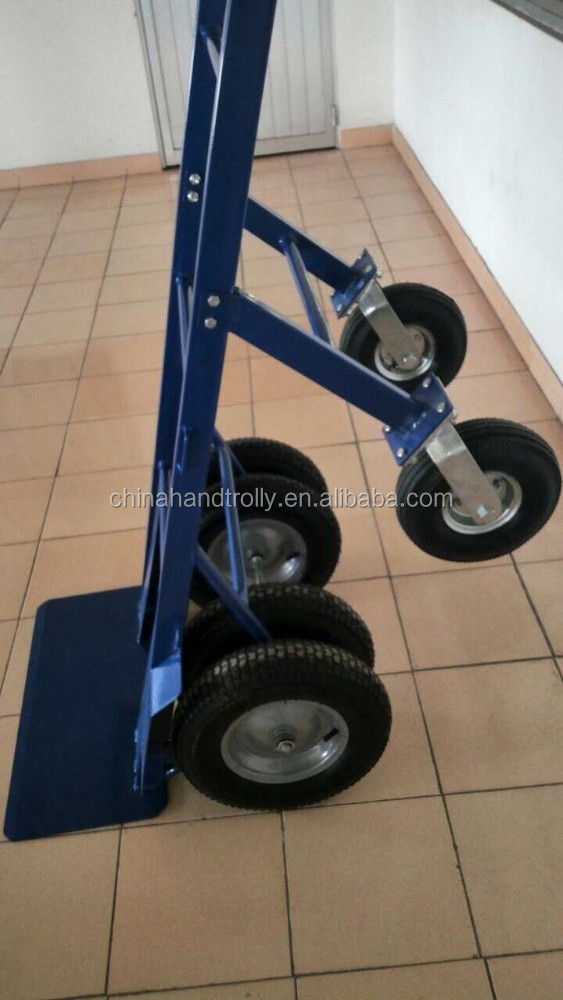 800kg heavy duty six wheel large size hand sack trolley with trailer