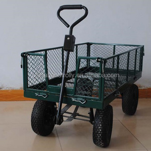 500kg pneumatic wheel heavy duty agriculture garden tool cart