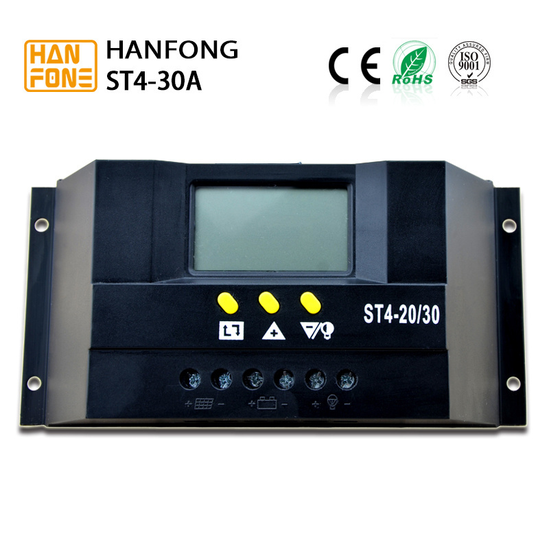 30A solar controller hanfong factory price mppt solar charge controller