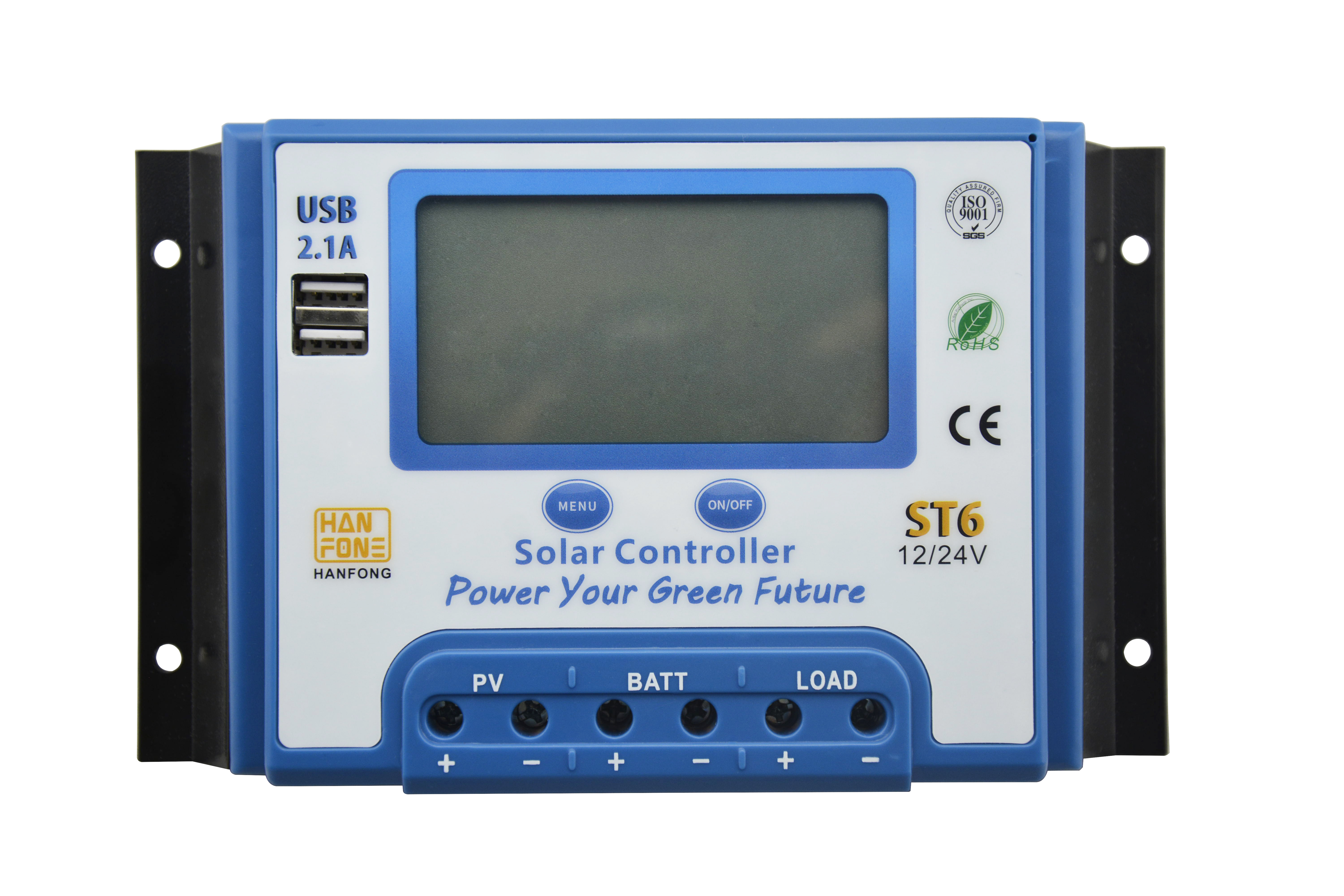 Pwm Solar Charge Controller 50A Low Voltage DC 12V Controller Digital Display