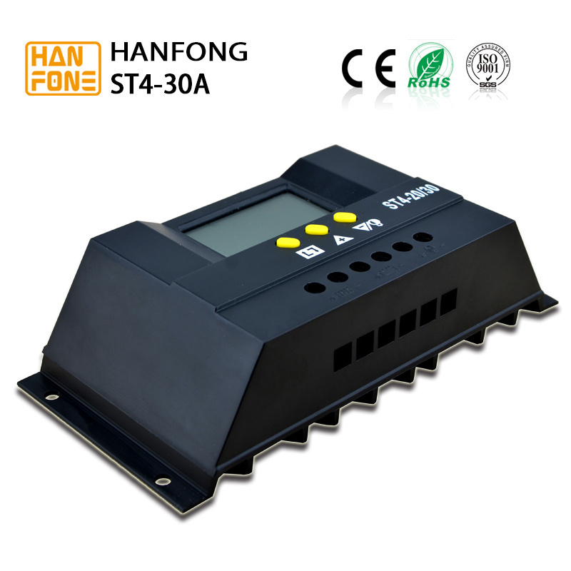 30A solar controller hanfong factory price mppt solar charge controller