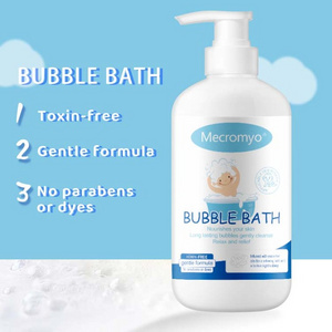 Private Label Organic Plant Based Non Irritant Bath Bubbles Bubble Bath Liquid Baby Baby's Bubble Bath