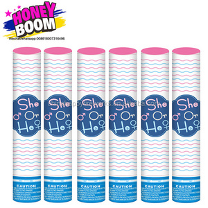 New item product blue pink gender reveal confetti cannon confetti popper for wedding party