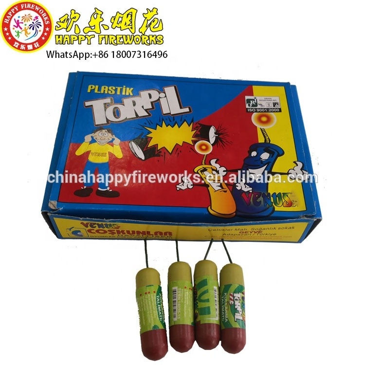 Good price Feza Consumer Plastik Novelties Small Thunder Plastik Torpil Firecracker Fireworks Plastic Tube cracker