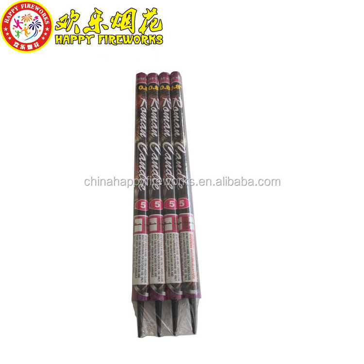 wholesale factory price high quality Festival occasion 0.8inch 5shots roman candle consumer fireworks