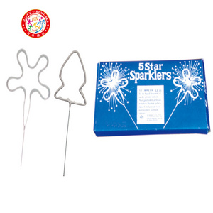 Happy Fireworks Novelties Sparkler golden sparkler shaped sparkler