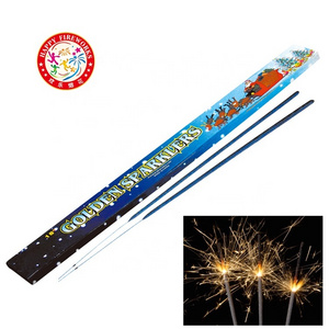 High quality indoor  6 7 8 10 12 14 18 28 36 inch golden sparkler fireworks wedding sparklers for wholesale