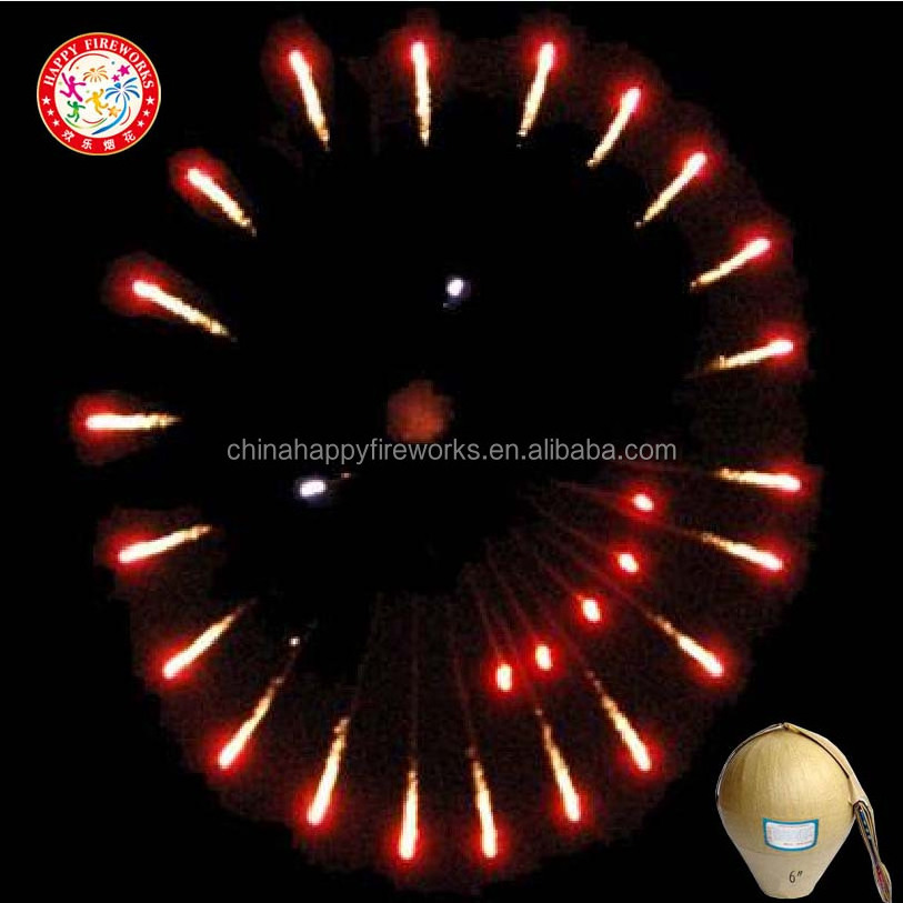 Hot sale wholesale 1.3G un0335  professional fireworks pyrotechnic 2.3.4.5.6 inch display shell firework