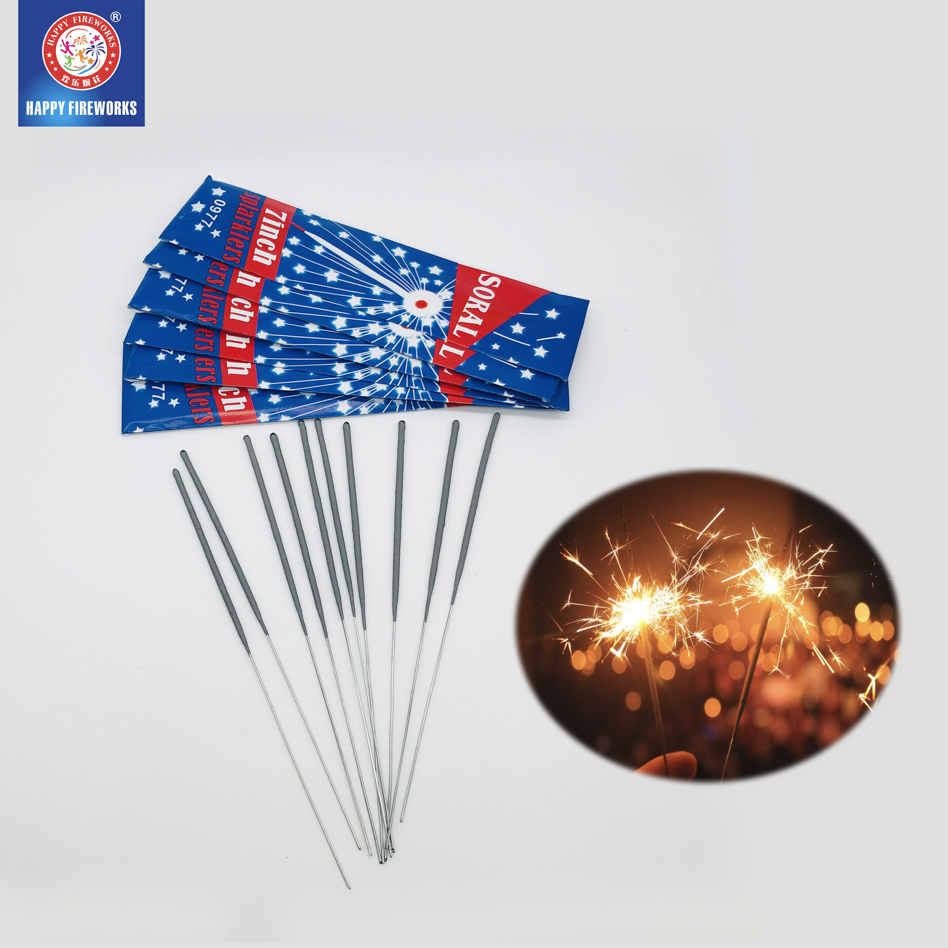 Wholesale Golden Sliver flame 7 8 10 12 inch Sparklers Fireworks Sparklers for wedding sparkler for New Year Party