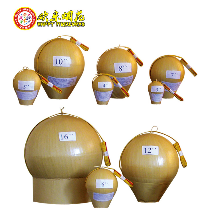 6 inch High Quality Pyrotechnic Display Shells 1.3g 1.4g Mortars  Artillery Shells Fireworks For Sale