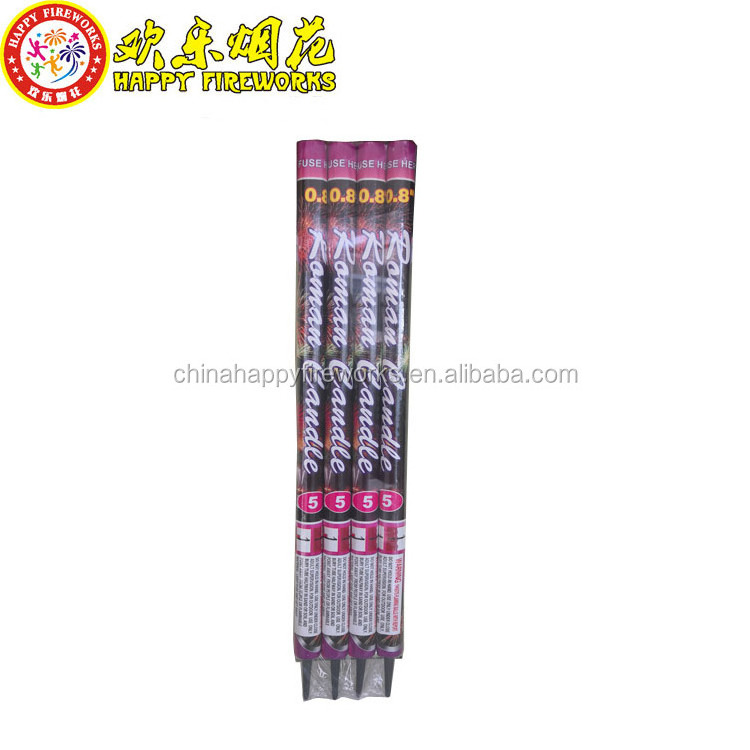 wholesale factory price high quality Festival occasion 0.8inch 5shots roman candle consumer fireworks