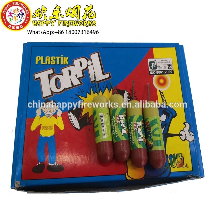 Good price Feza Consumer Plastik Novelties Small Thunder Plastik Torpil Firecracker Fireworks Plastic Tube cracker