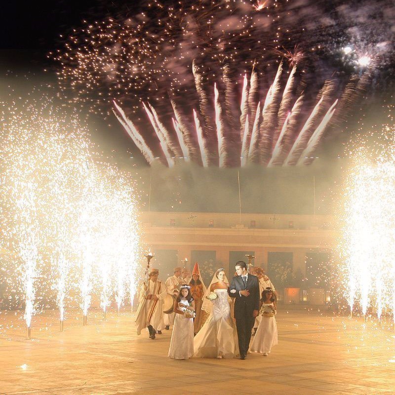 Romantic wedding ice sparklers no smoke no smell cold fireworks stage fountain