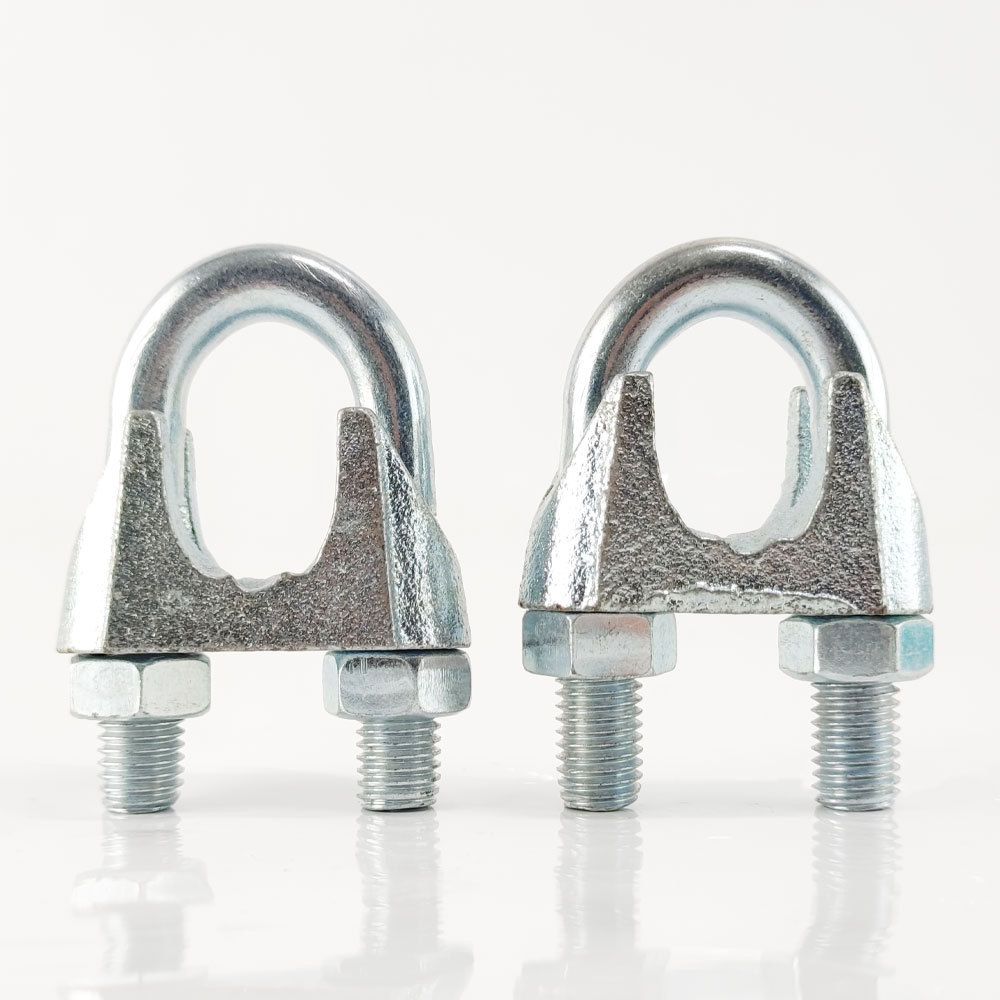 Electric Galvanized US Standard Malleable Wire Rope Clip 5/16 Wire Rope End Fittings U Shape Clamp