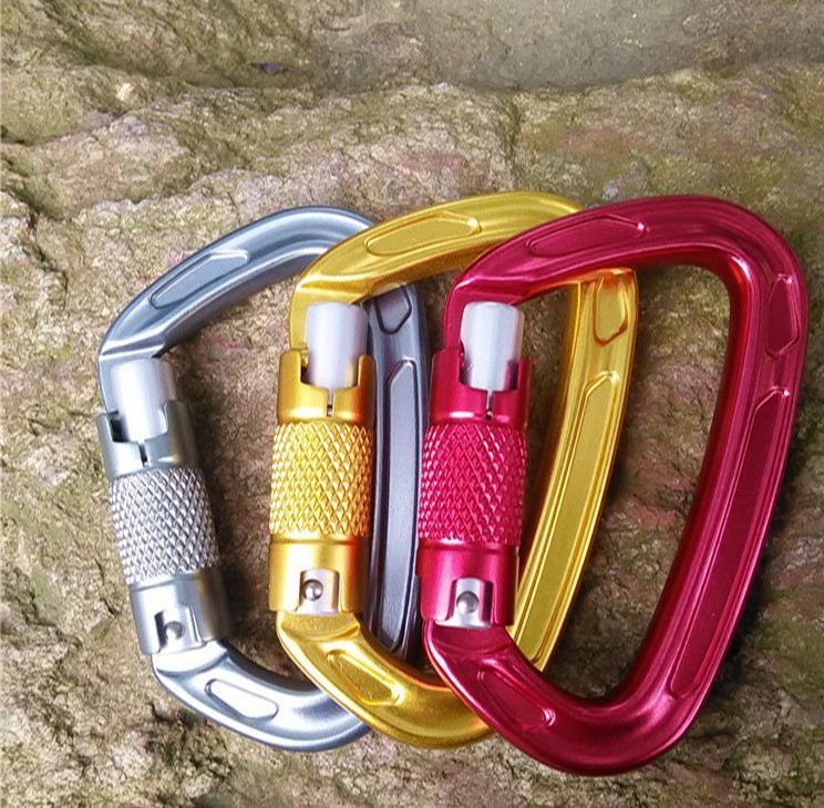 colorful 12N powerful Aluminum Carabiner Key Chain Clip Outdoor Camping  Snap Hook