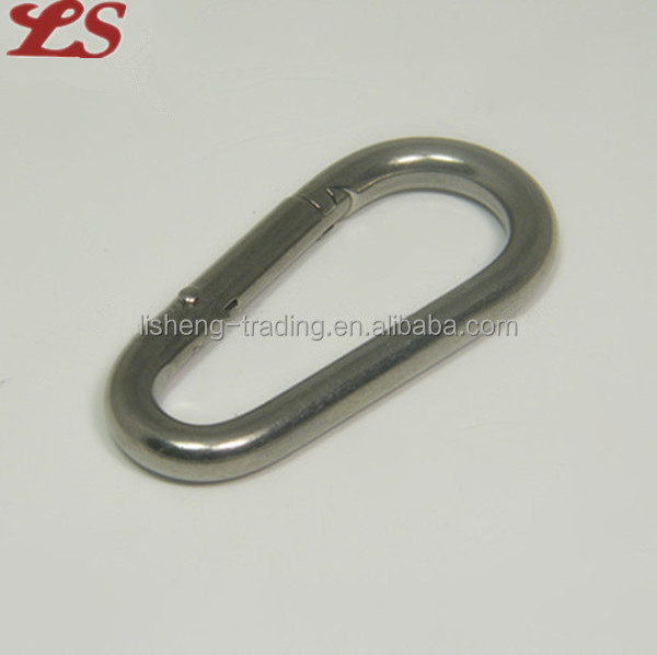 Quick Release Black Carabiner Metal Safety Carabiner Spring Swivel Stainless Steel 304 Snap Hooks