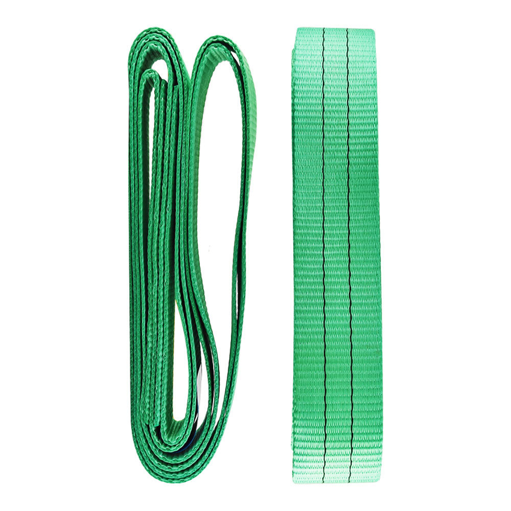 Disposable Flat Webbing Lifting Sling Heavy Duty Crane Lifting Belt Endless Polyester Lifting Sling Belt