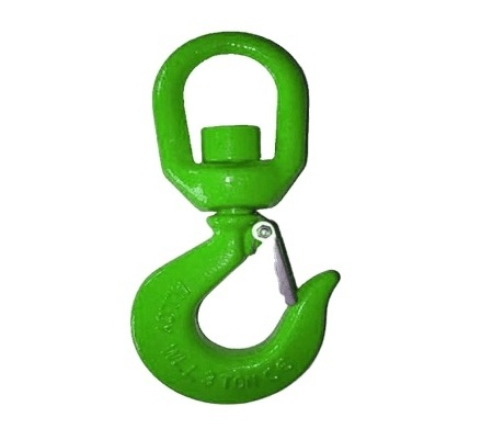 Hardware Rigging Supplier G80 Safety Latch Swivel Crane Hook