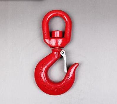 Hardware Rigging Supplier G80 Safety Latch Swivel Crane Hook