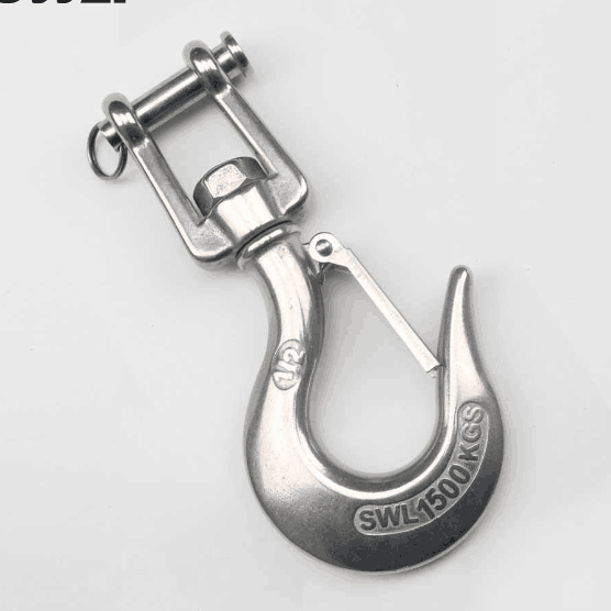 Hardware Rigging Supplier G80 Safety Latch Swivel Crane Hook