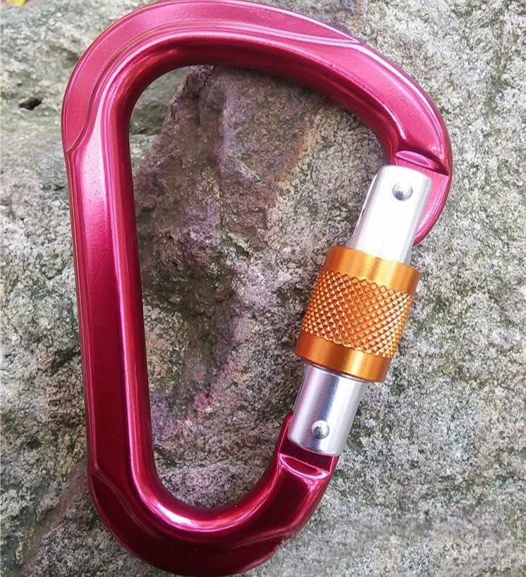 colorful 12N powerful Aluminum Carabiner Key Chain Clip Outdoor Camping  Snap Hook