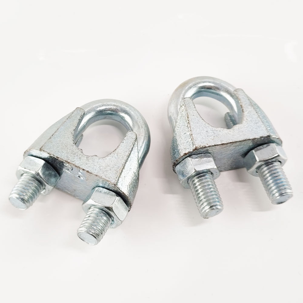 Electric Galvanized US Standard Malleable Wire Rope Clip 5/16 Wire Rope End Fittings U Shape Clamp