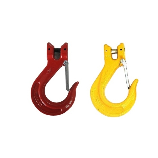 Eye Sling Industrial Hooks Forged Steel G80 Eye Bolts Clevis Grab Forklift Hoist Clips Lifting Hook