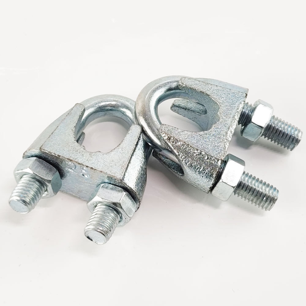 Electric Galvanized US Standard Malleable Wire Rope Clip 5/16 Wire Rope End Fittings U Shape Clamp