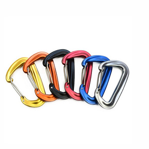 colorful 12N powerful Aluminum Carabiner Key Chain Clip Outdoor Camping  Snap Hook