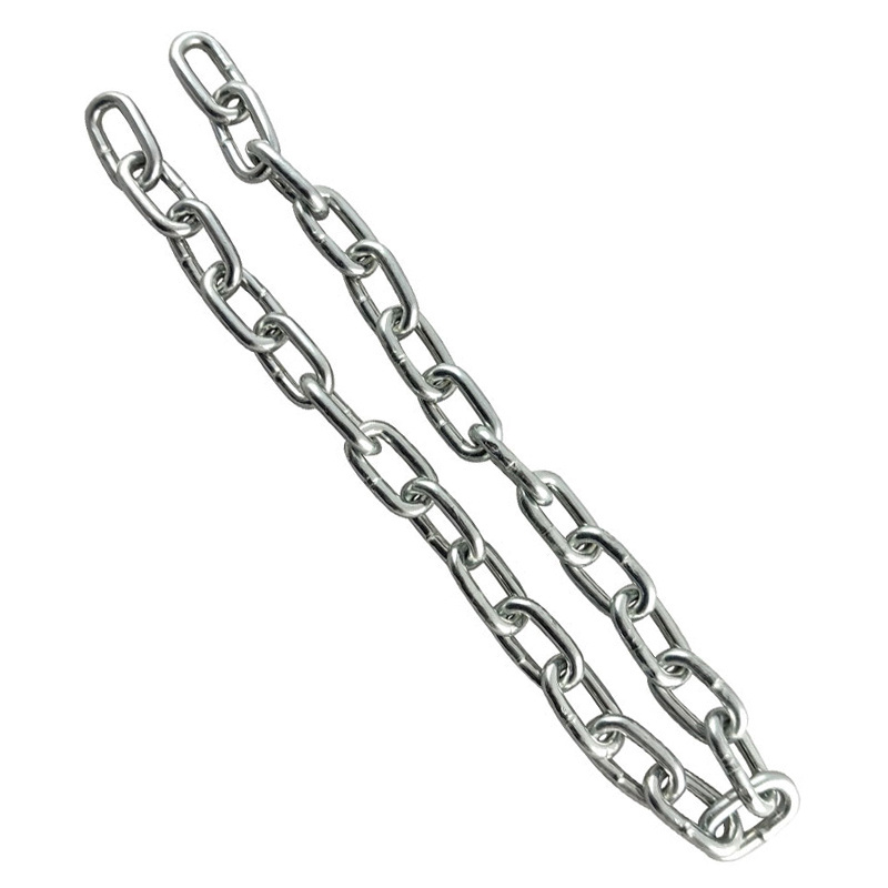 Electro Galvanized G30 Carbon Steel Link Chain Safety Chain