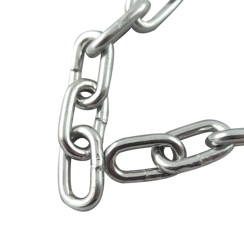 Electro Galvanized G30 Carbon Steel Link Chain Safety Chain