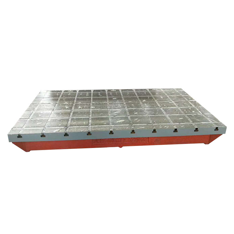 quality cast iron u-slot work table and t slot surface bed plate