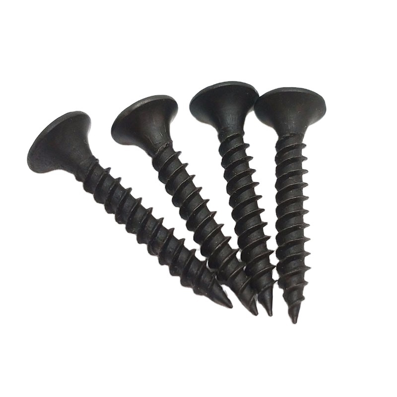 Black/gray phosphated bugle head gypsum board screw fine thread tornillos drywall screw for drywall