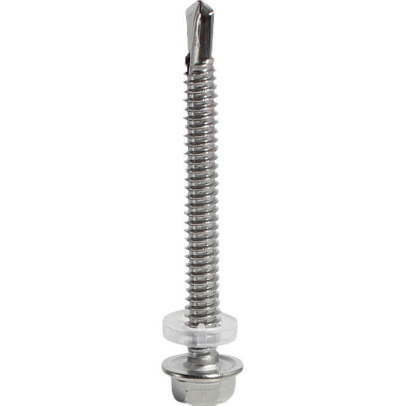 SS410 High quality Stainless steel hex head self drilling screw with rubber washer