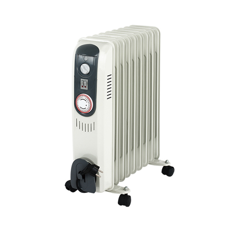 2000W bedroom mobile electric oil filled radiator oil heater