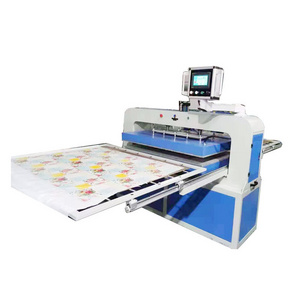 hydraulic 120*150cm  up/lower heating embossed &debossed press machine for fabric/leather/praying mat /washing room mat