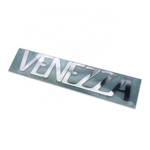 custom made mirror silver stainless steel etching nameplate metal nickel stickers label