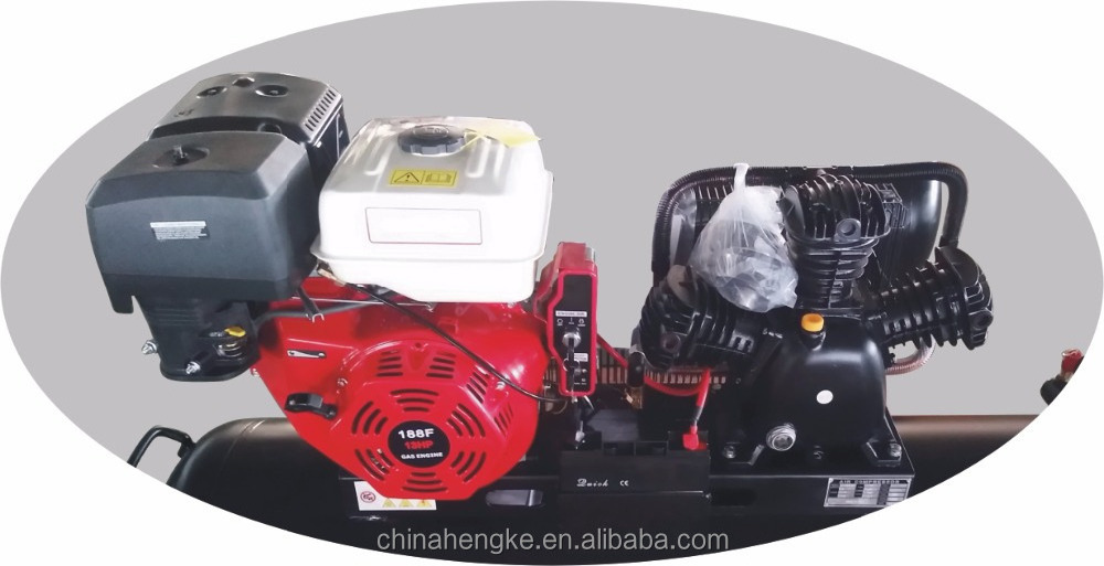 100L 6.5hp gasoline air compressor for car washing with ce certificate