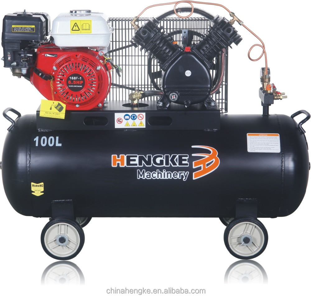 100L 6.5hp gasoline air compressor for car washing with ce certificate